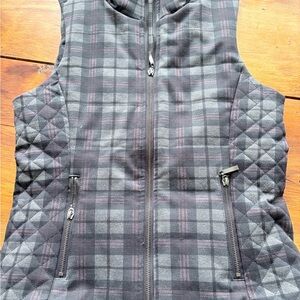 Tarte Black and Gray Plaid Vest